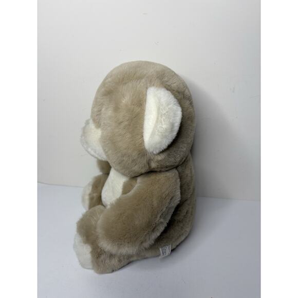 Vintage Yangjee Teddy Bear Plush Beige Tan 14 Inch White Paws Ears Snot - Picture 3 of 10